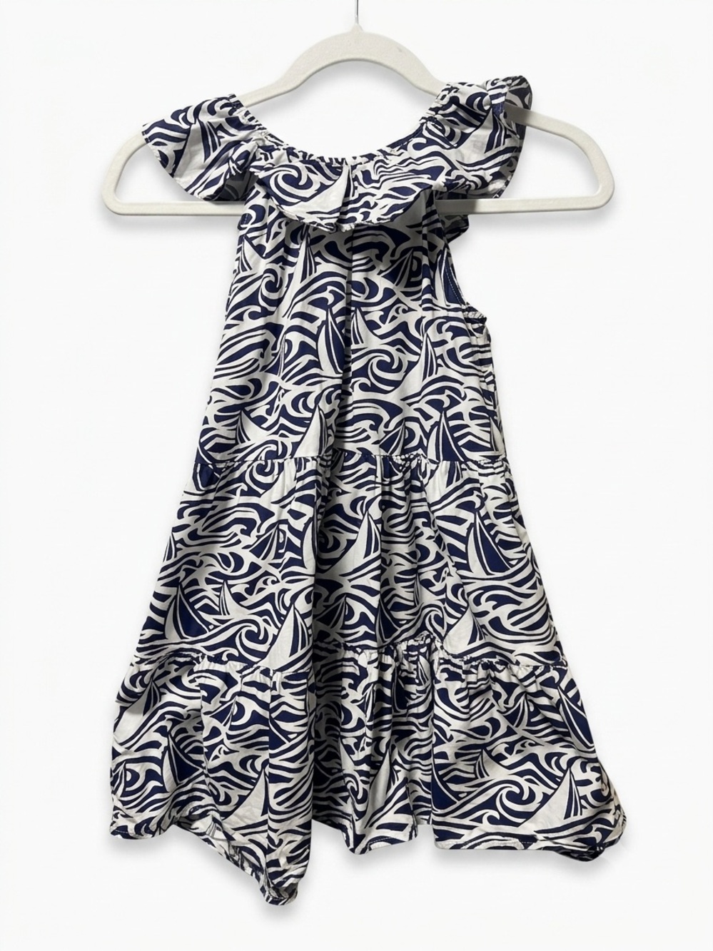 Girl’s Vineyard Vines for Target Navy and White Midi Sundress (Size 8)